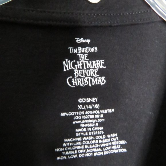 The Nightmare Before Christmas Women's Size 14/16 Long Sleeve T-Shirt + MousePad - Picture 4 of 10